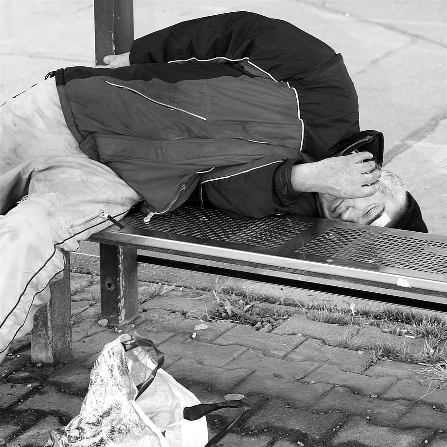homeless, man, sleeping, drunk, social, people, society, problems, real people, men