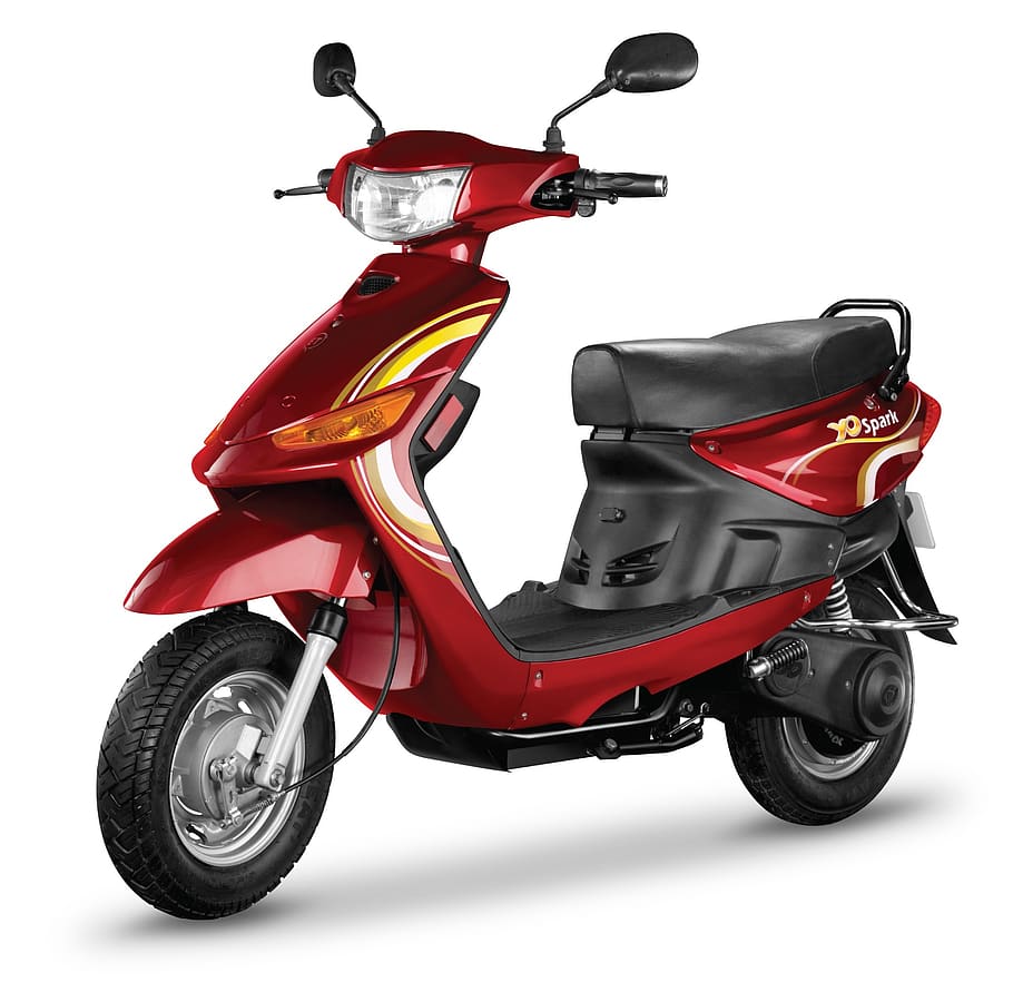 electric bike, electric scooters, electric vehicles, transportation, mode of transportation, cut out, white background, land vehicle, red, scooter