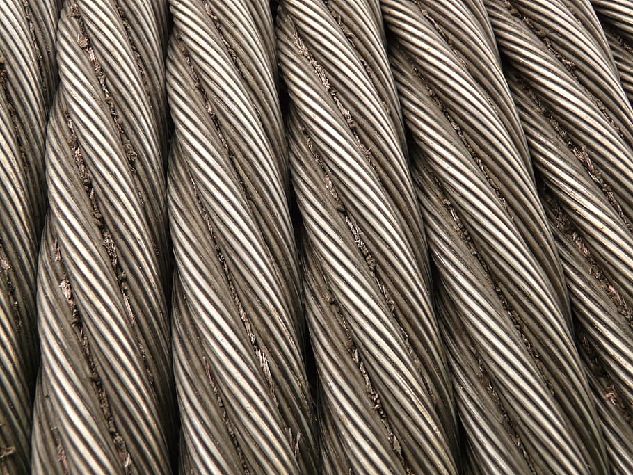 cable de acero, cuerda, metal, seilwindung, hierro, Fotograma completo, fondos, patrón, texturado, sin personas