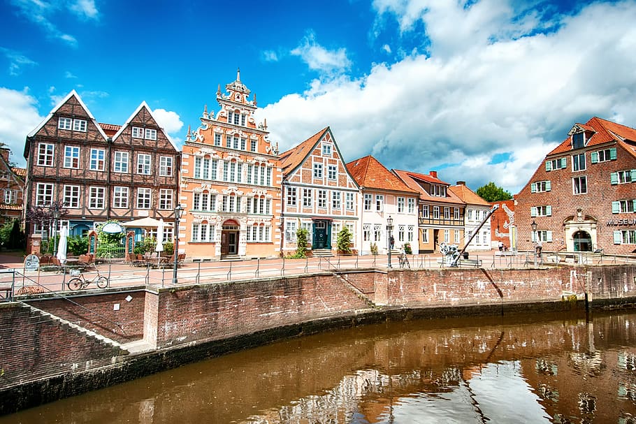 Stade, Hanseatic City, Lower Saxony, port, mood, maritime, city ​​stade, architecture, old country, truss