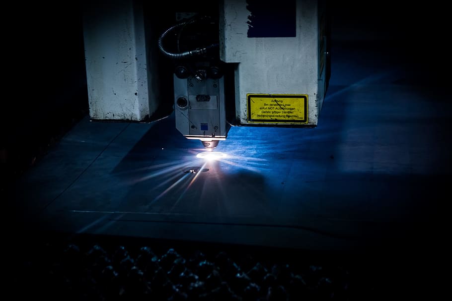 close, photography, industrial, cutting, tool, laser, machine, plasma, sparks, technology