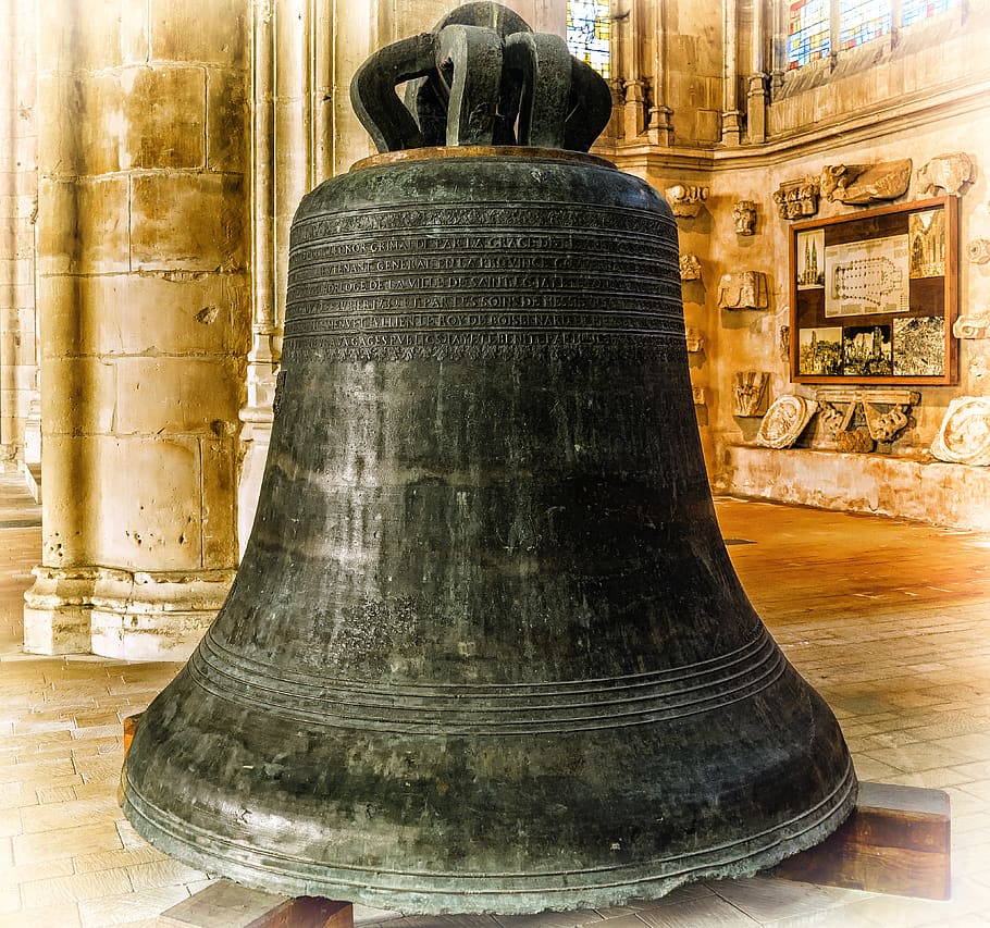 bell, church, sound, ring, church bell, bronze, iron, metal, casting, cast