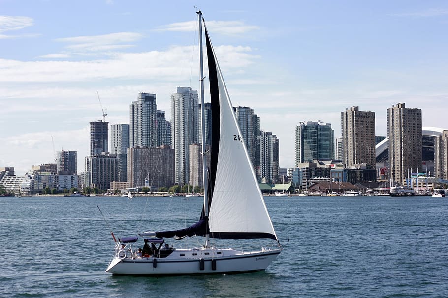 Canada, Toronto, Ocean City, Times, city, yacht, boat, river, building, water