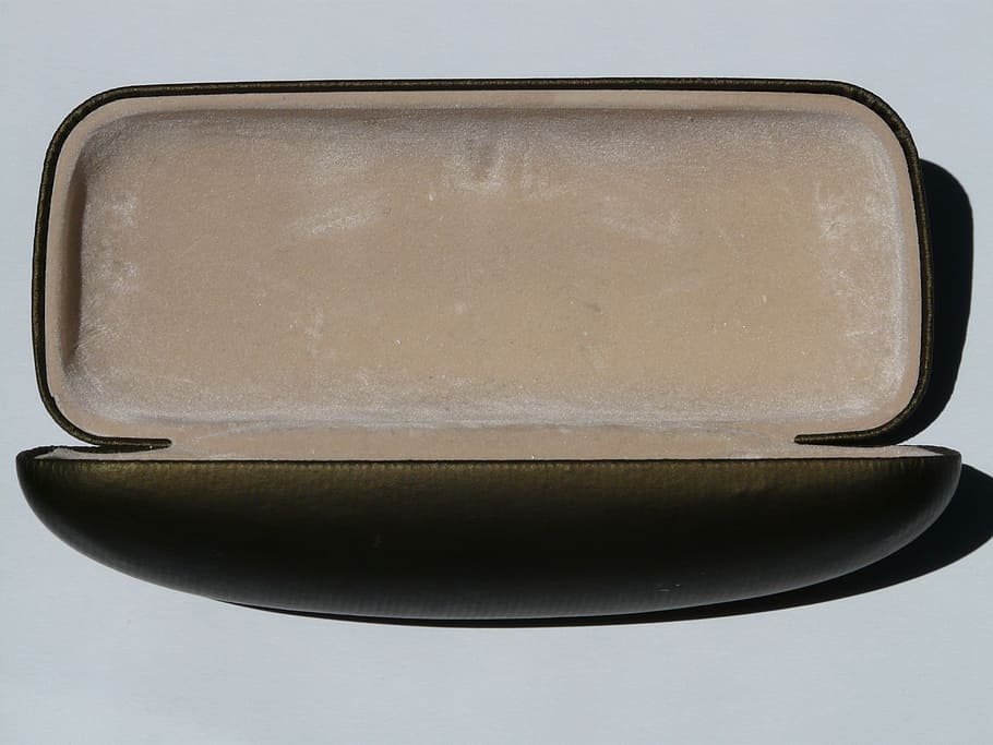 Glasses, Case, Sheath, Container, glasses case, storage, oblong, narrow, pops up, single Object