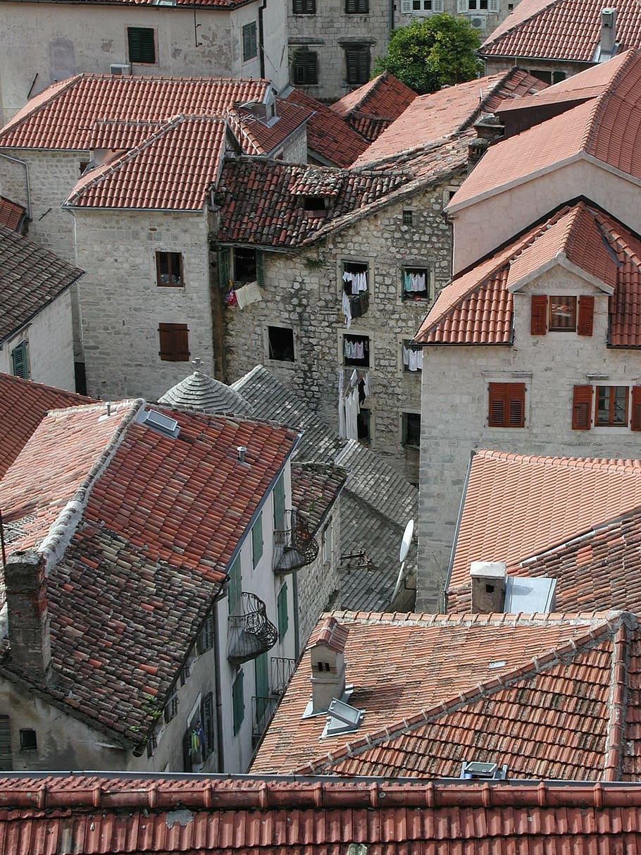 kotor, montenegro, mediterranean, landscape, old, architecture, building, balkans, ancient, medieval