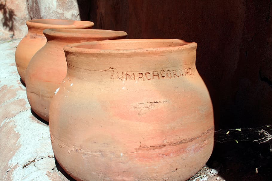 tumacocari, cerâmica, argila, sudoeste, nativo, artefato, utensílios de terra, navio, jarro, vaso