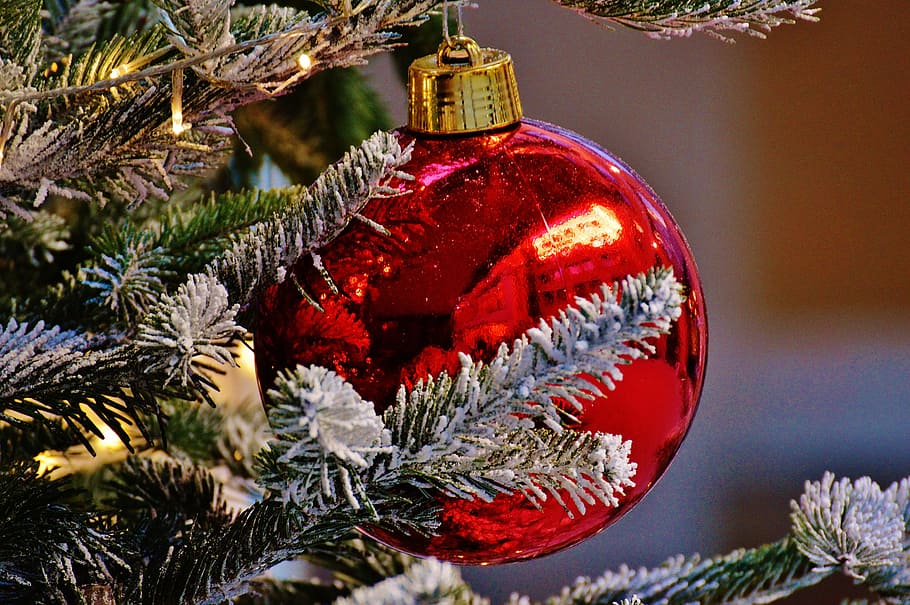 rojo, chuchería, árbol de navidad, navidad, bolas de navidad, christbaumkugeln, deco, decoración, adviento, decoraciones festivas
