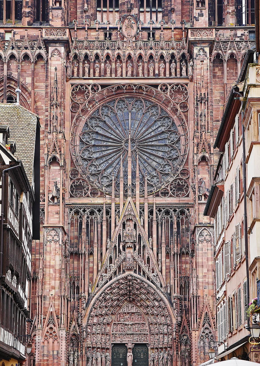 Strasbourg, Münster, Main, Portal, main portal, cathedral, house of worship, architecture, building, landmark