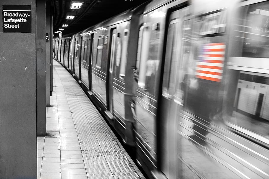 bendera Amerika, metro, stasiun, Amerika Serikat, kereta bawah tanah, tabung, broadway, New york, Manhattan, nyc