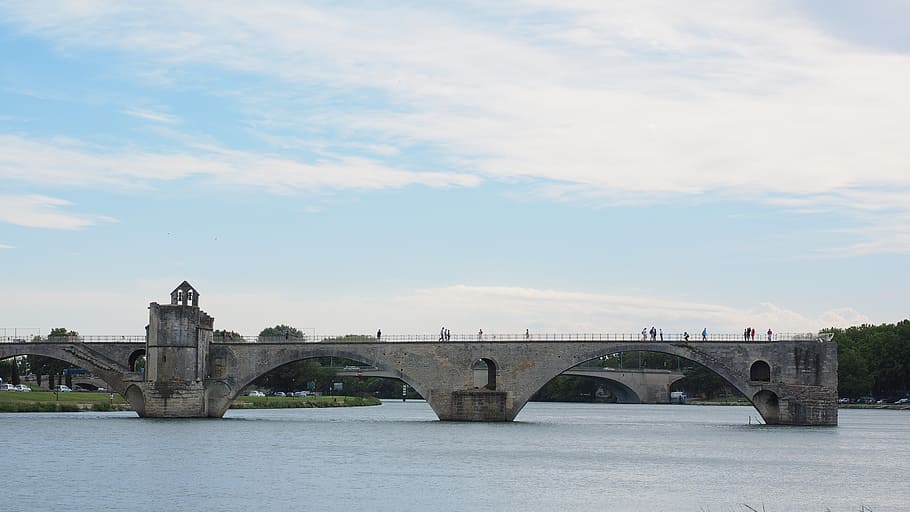 pont saint bénézet, pont d'avignon, rhône, avignon, kehancuran, jembatan lengkung, pelestarian bersejarah, jembatan avignon, sur le pont d'avignon, provence