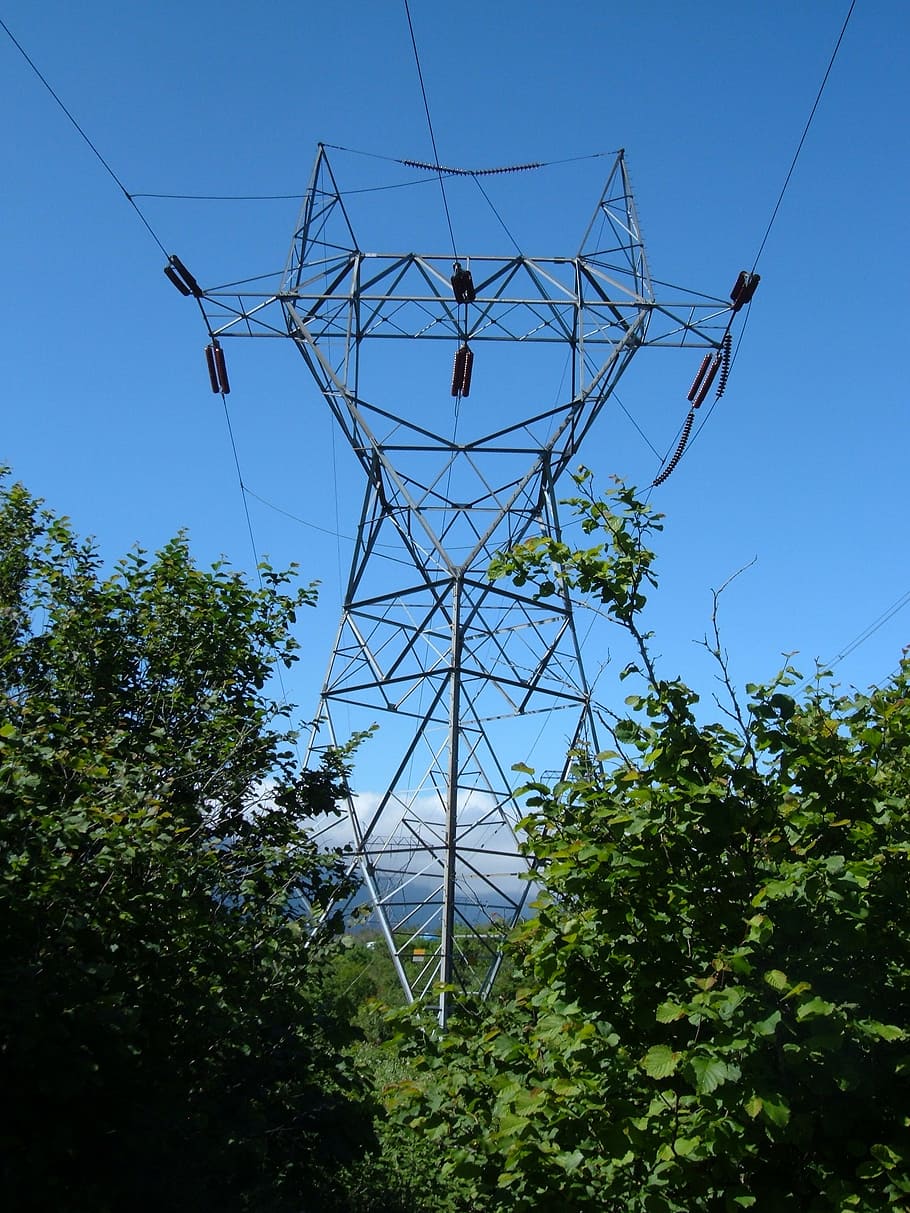 electric, powerline, power, electricity, energy, industry, sky, voltage, electrical, line