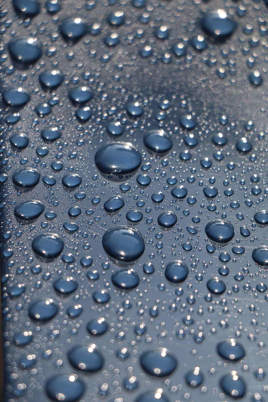 drip, blue, water, liquid, drop of water, rain, close, water feature, mirroring, wet