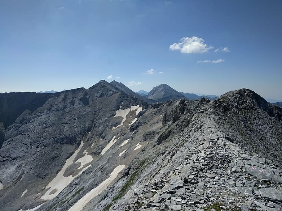 alpine, mountains, rocks, landscape, peak, mountain range, adventure, vihren peak, cirque, bulgaria