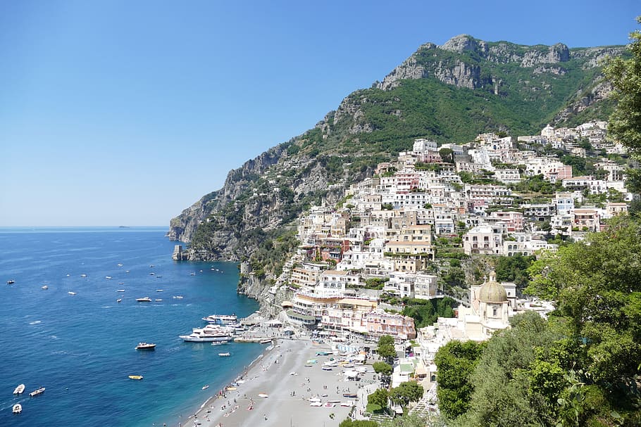 amalfi, positano, pintoresco, mediterráneo, italia, costa, turismo, costa de amalfi, panorama, acantilado