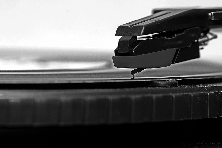 Vintage close up. Record Needle.