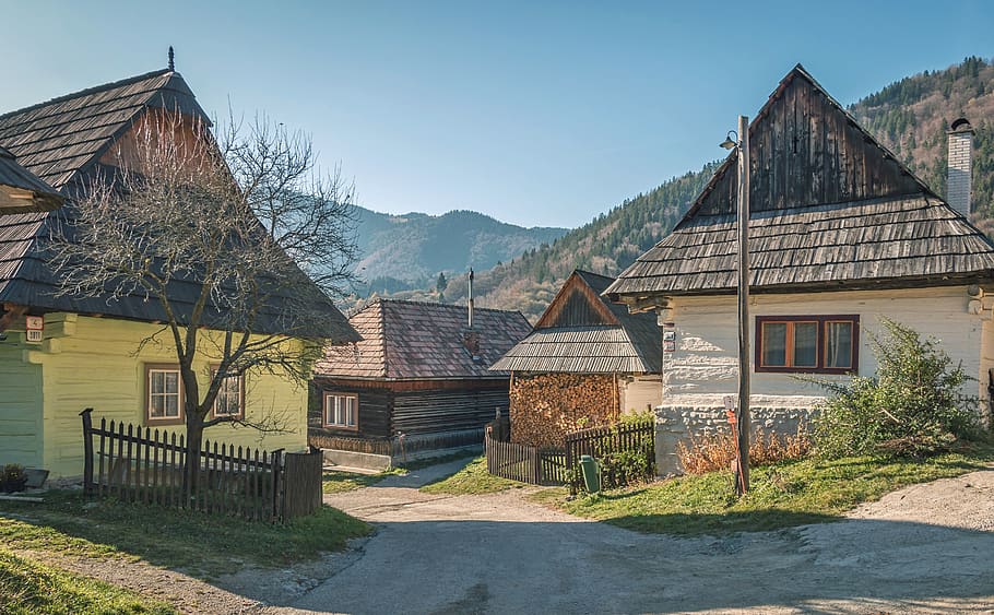 vlkolinec, the open-air museum, village, travel, slovakia, monument, hamlet, history, architecture, unesco