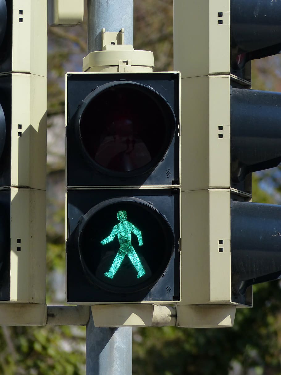 preto, cinza, semáforo, ir, sinal, semáforos, farol, regras da estrada, sinal de semáforo, verde