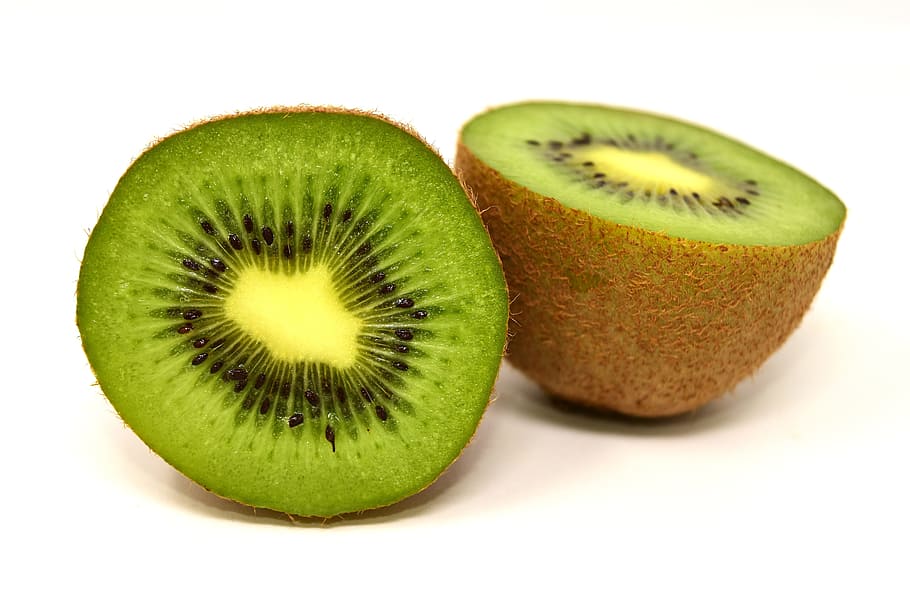 irisan kiwi, kiwi, buah, sehat, matang, makan, vitamin, buah-buahan, frisch, lezat
