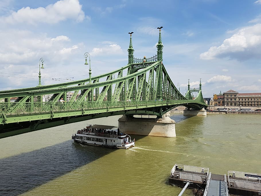 jembatan liberty, budapest, hungary, danube, tempat menarik, struktur baja, sungai, jembatan danube, arsitektur, city trip