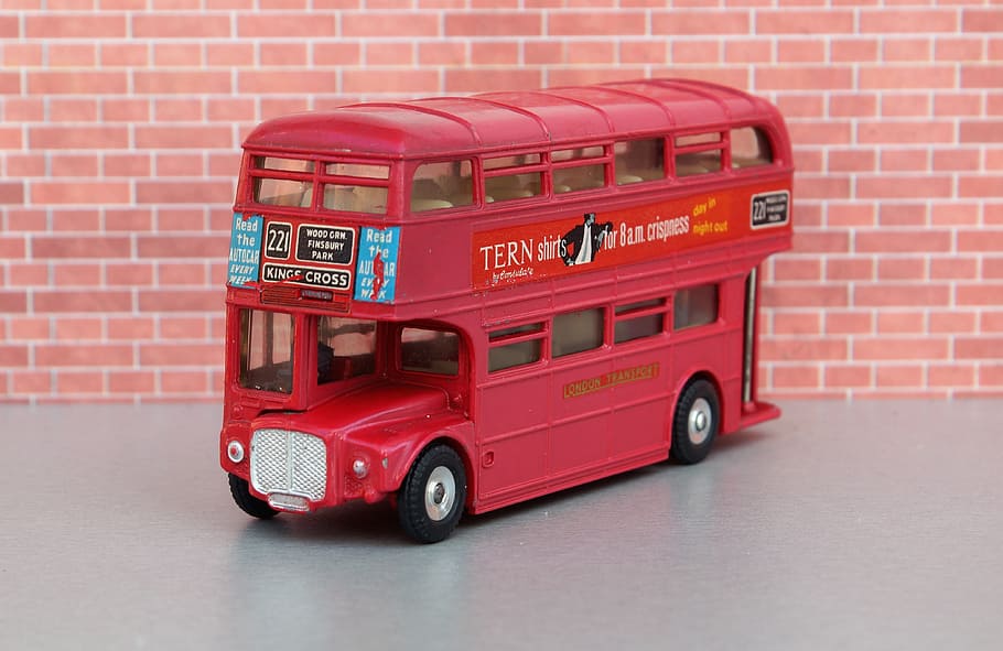 Model Car, Double Decker Bus, London, double decker, pariwisata, bus, Inggris, merah, lalu lintas, transportasi