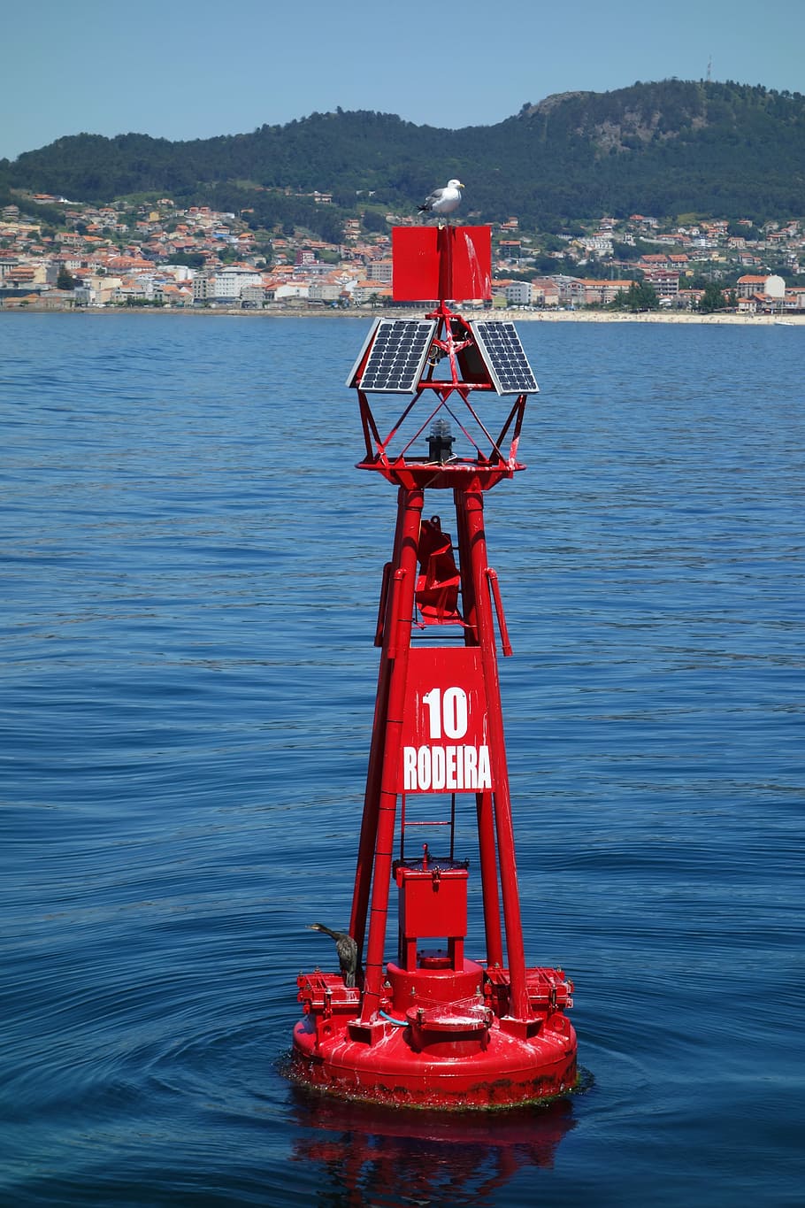 Buoy, Signaling, Ria, Sea, safety, red, water, rescue, protection, nature