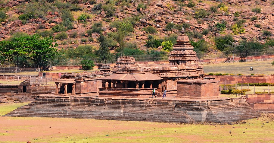 badami, ancient, temples, karnataka, history, the past, architecture, built structure, place of worship, tree