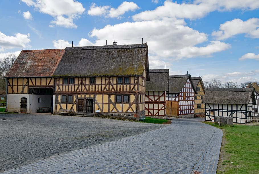 neu-anspach, hesse, germany, hesse park, old town, fachwerkhaus, truss, architecture, taunus, places of interest
