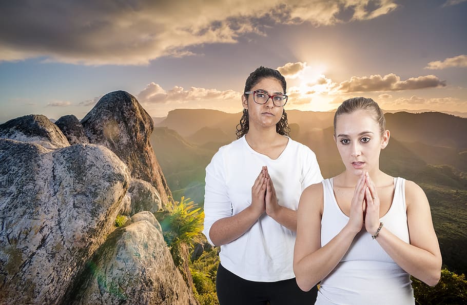 bored, indian girl, annoyed, white girl, praying, god, sky, young adult, beauty in nature, leisure activity