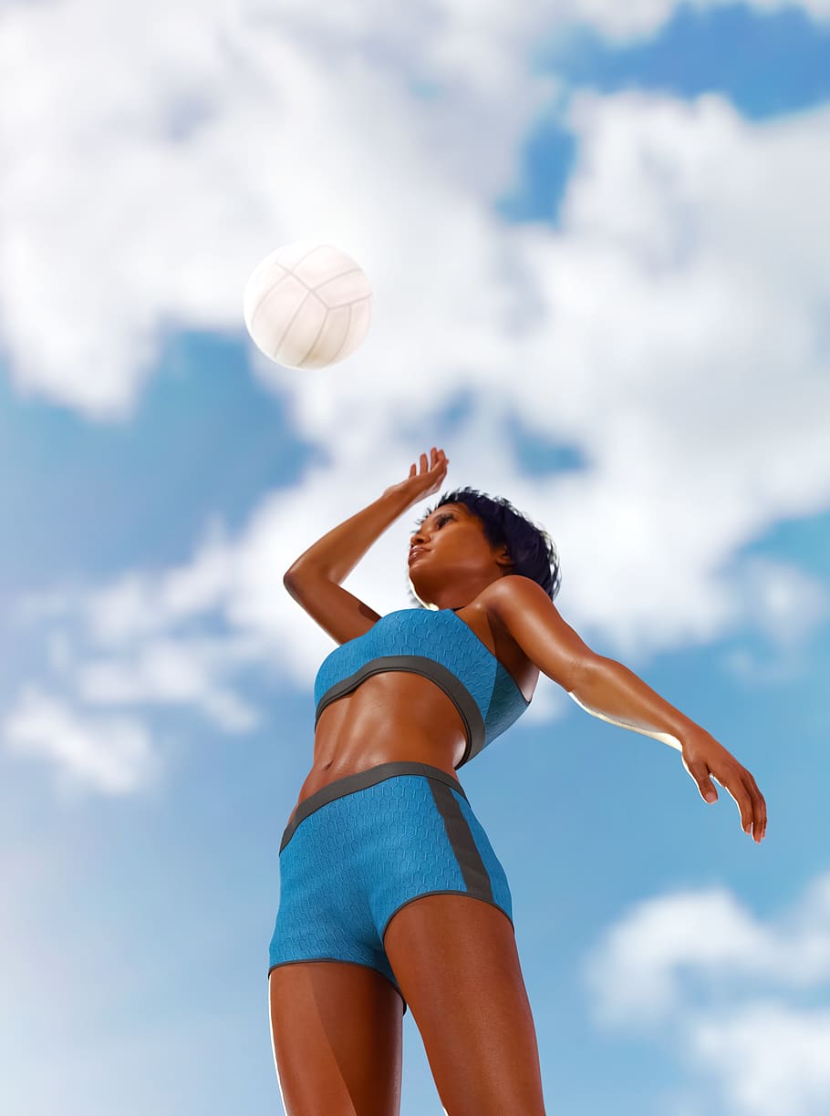 summer, sky, game, clouds, entertainment, girl, young, dom, woman, beautiful