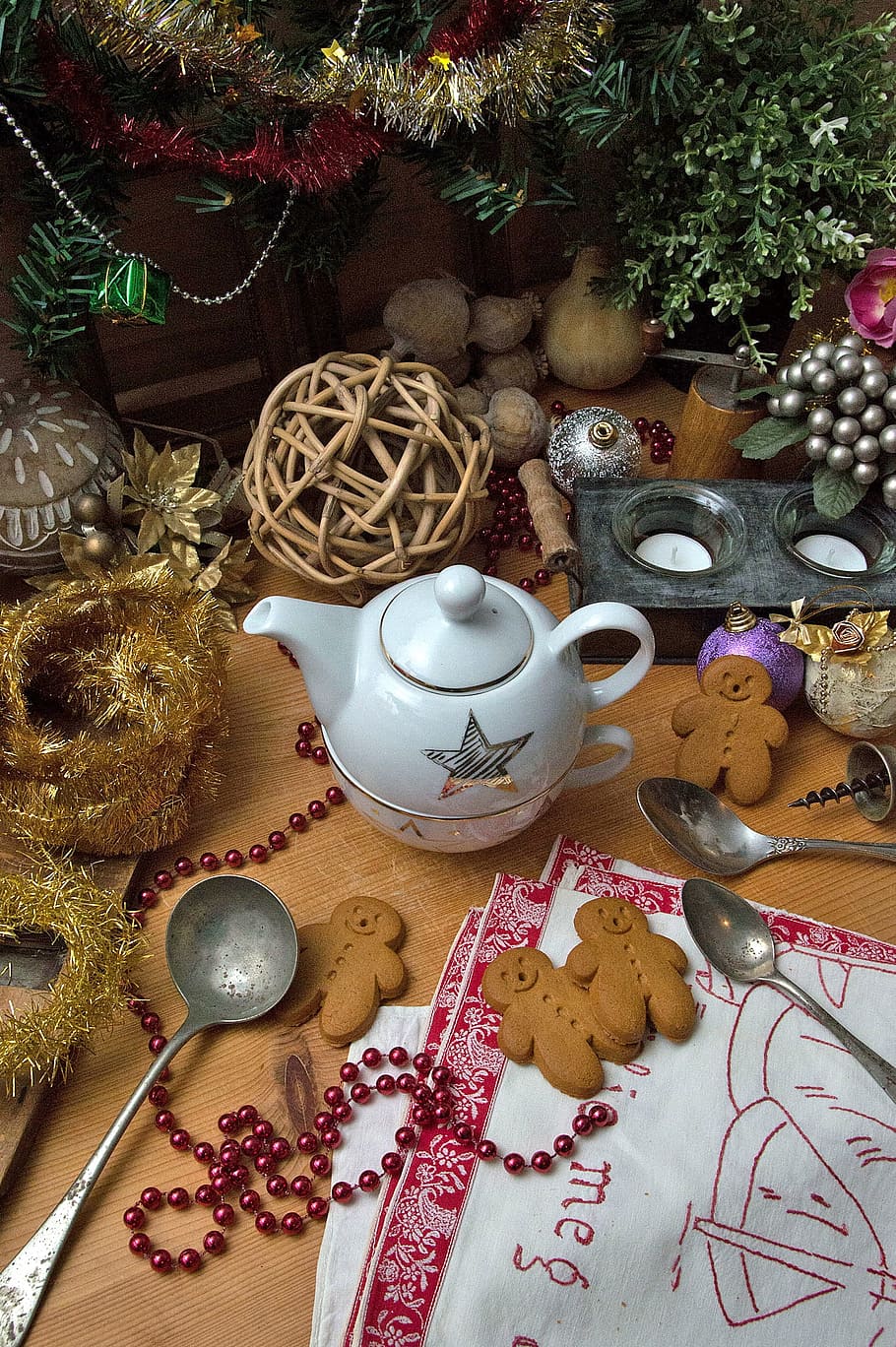 Christmas, Tea, Holiday, Ornament, embellish, merry christmas, love, mood, christmas tree ornaments, decoration