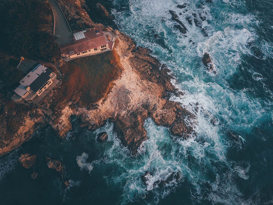 photography, landscape, travel, wallpaper, drone, beach, coast, water, sea, high angle view