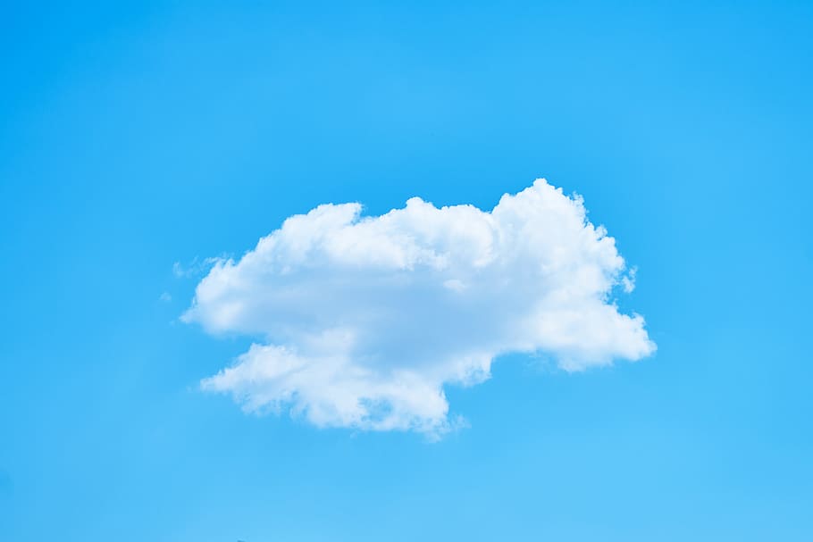white, nimbus clouds, sky, cloud, single, blue, nature, fund, texture, pattern