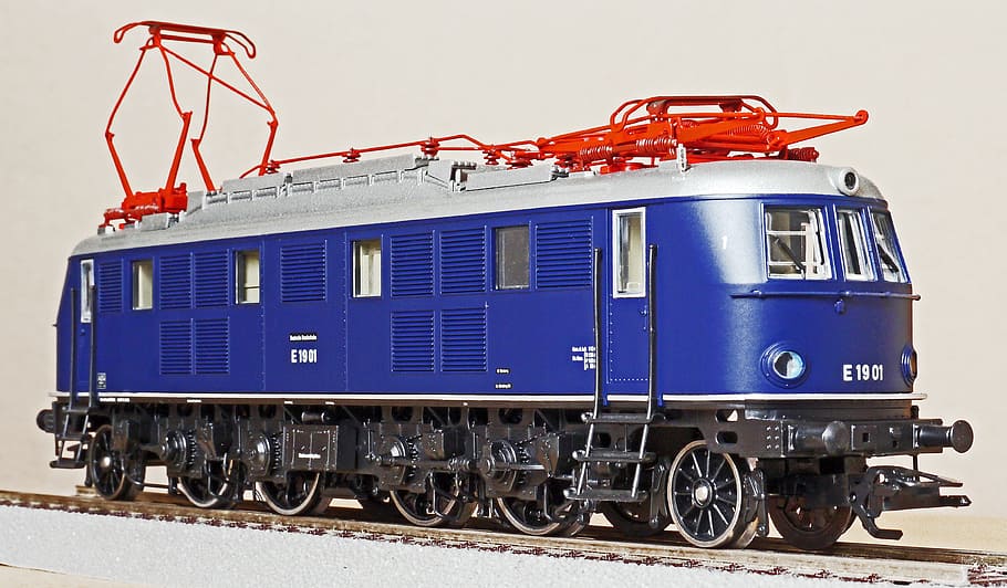 푸른, 화이트, 기차, 레일, 전기 기관차, 빠른 운전 기관차, 고속 열차, 1939, e19, e 19