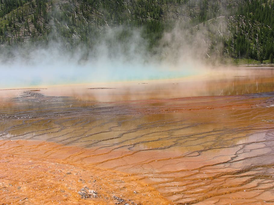 Grand, Prismatic, Spring, Yellowstone, grand, prismatic, spring, water, nature, day, tranquility, outdoors