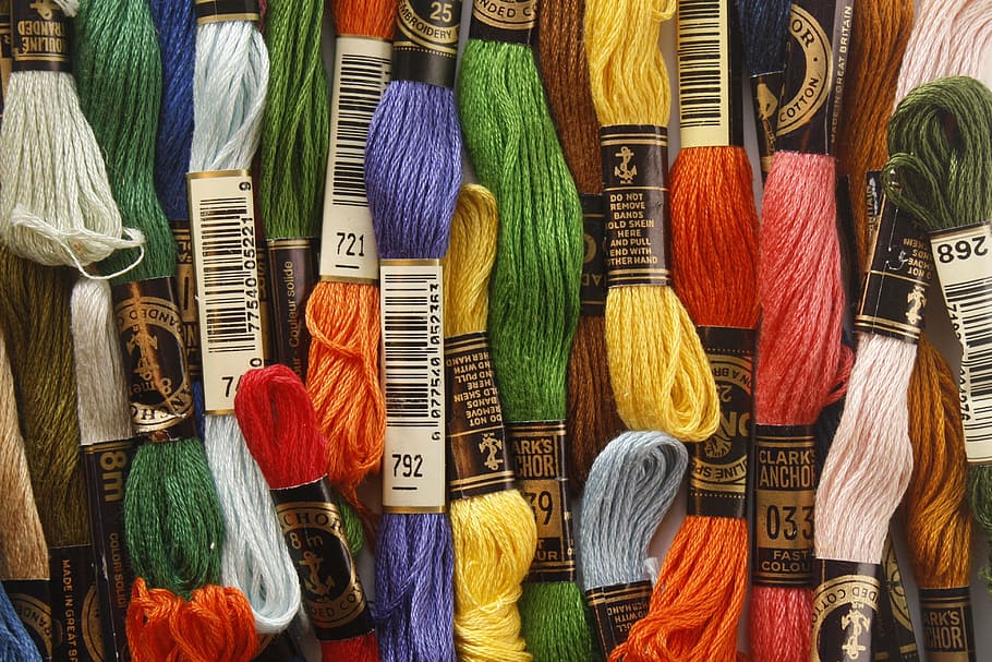 雑色糸, 糸, 刺繍, 縫製, クラフト, フロス, カラフル, 選択, マルチカラー, バリエーション