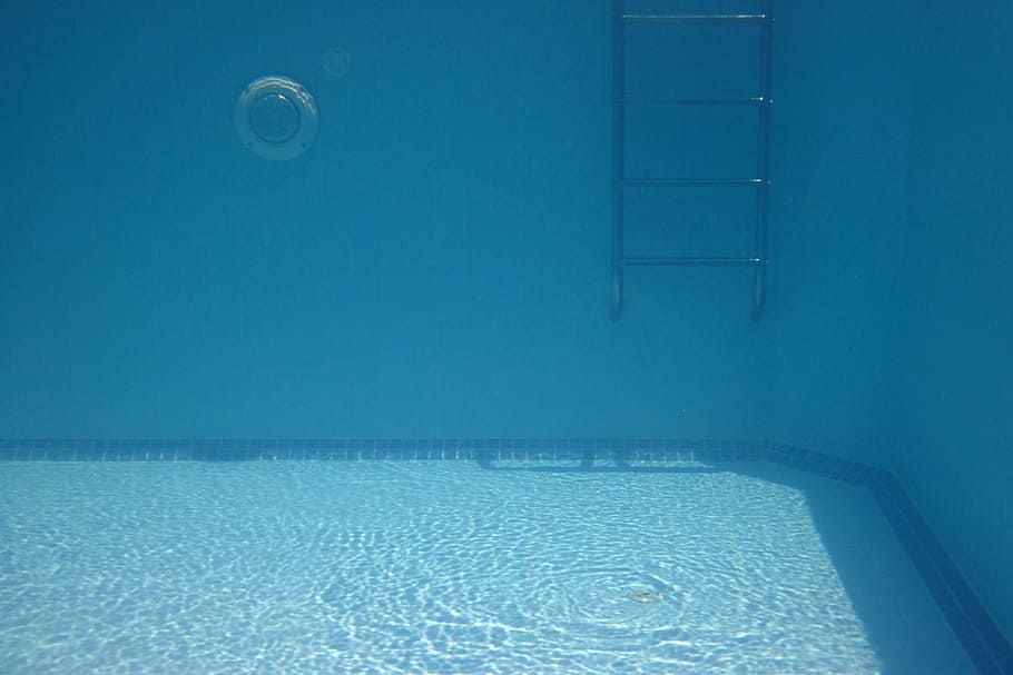 water shot, swimming, pool, metal ladder, under water, shot, swimming pool, metal, ladder, aqua