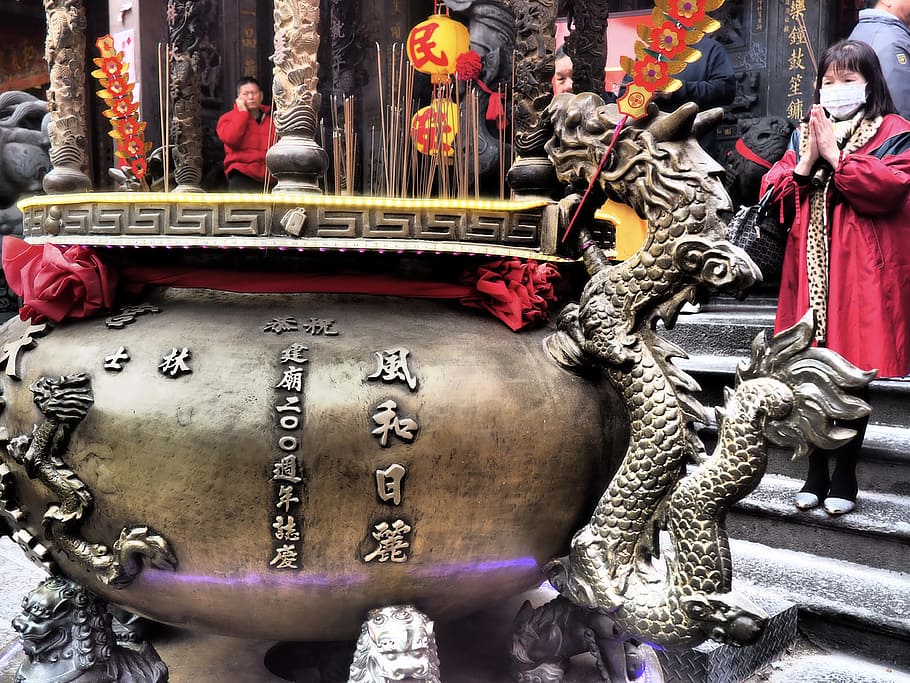 Taiwán, tradicional, cultura, Asia, arquitectura, viajes, templo, oriental, Buda, Taipei