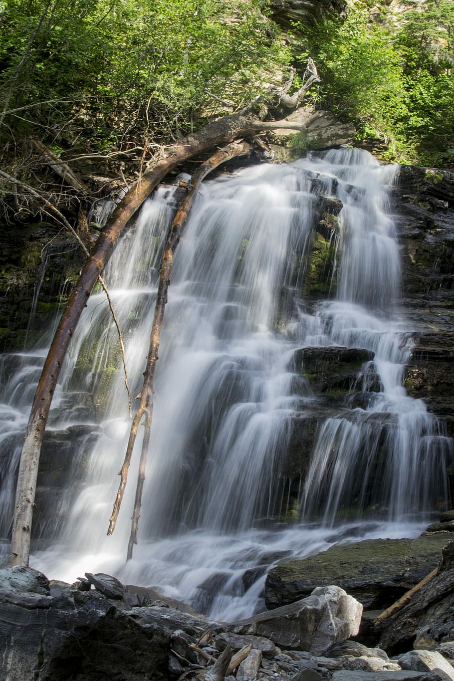 滝タイムラプス写真, 滝, 水, 秋, 流れ, 滑らかな, 明確, 白, 純粋, bc