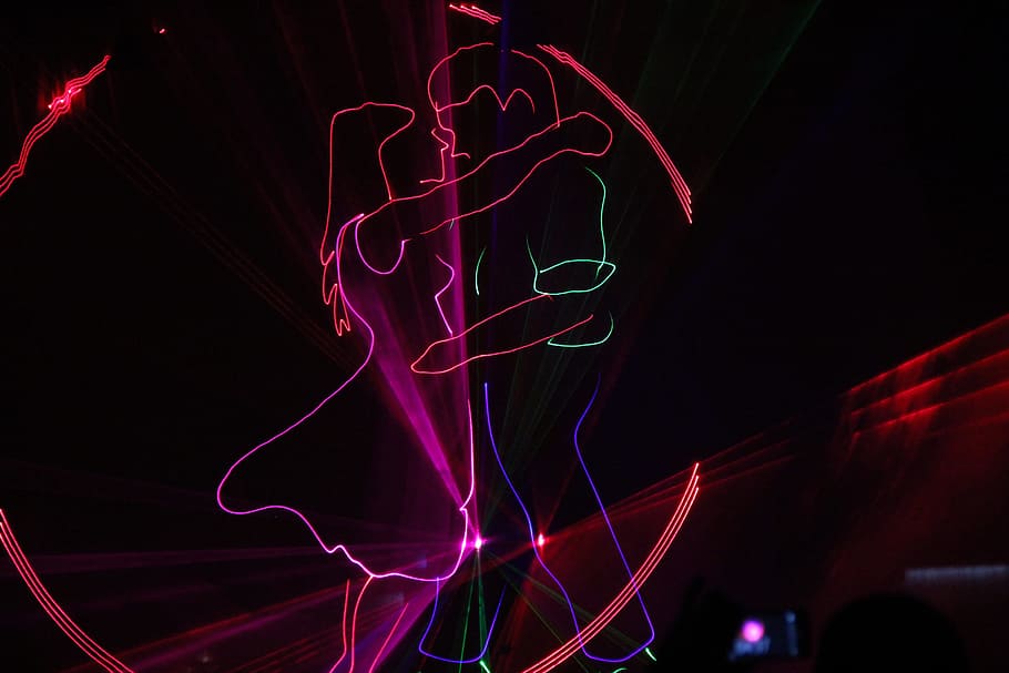 man, woman, hugging, led, decor, Laser, Girl, Couple, lasershow, boy