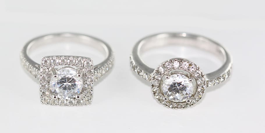 platinum, precious stone, luxury, jewelry, brilliant, wealth, diamond - gemstone, studio shot, ring, close-up
