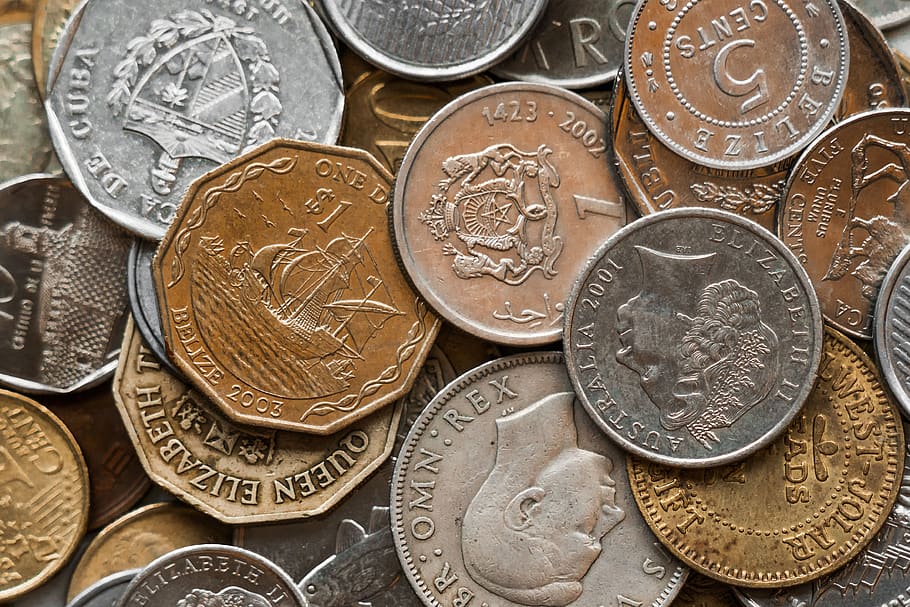 moedas, dinheiro, moeda, centavos, finanças, contabilidade, riqueza, negócios, metal, cor de prata