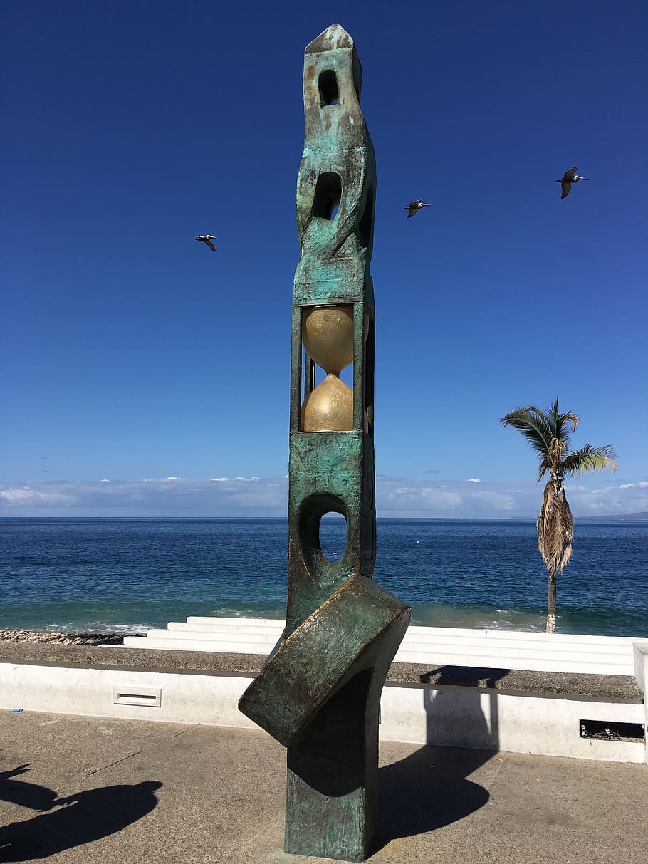 Puerto Vallarta, Playa, Pal, México, arte, puerto, vallarta, vacaciones, mexicano, mar