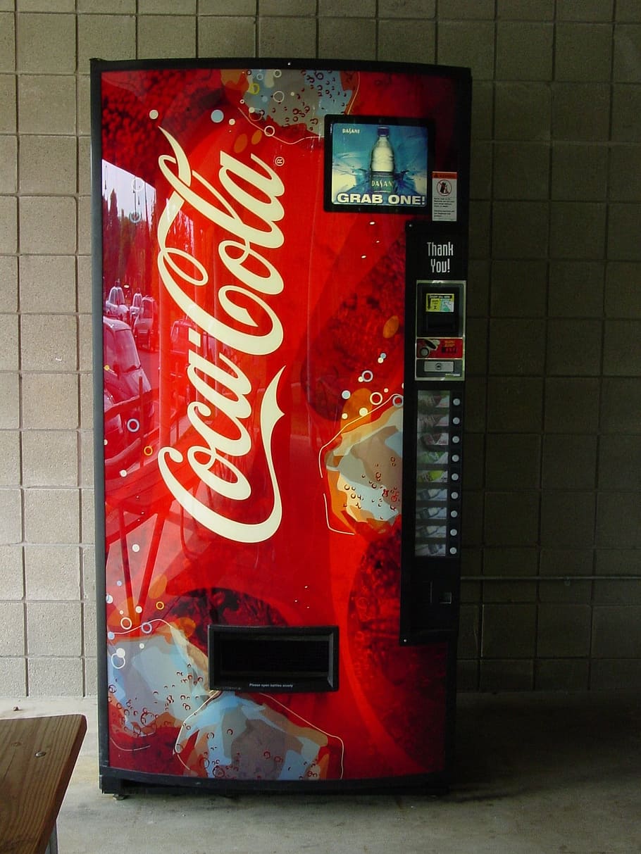 Máquinas expendedoras, Coca Cola, máquina de coque, refrescos, bebidas, fresco, líquido, hielo, cola |