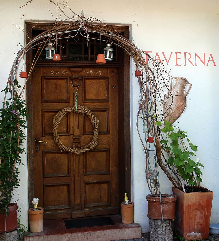 Door, Entrance, Wooden, entrance door, wooden door, outline, deco, ornament, decoration, decorate