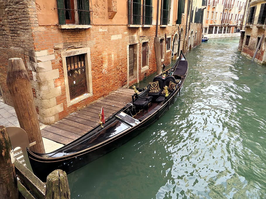 Venice, Gondola, Italy, Canal, Europe, water, travel, italian, tourism, venetian