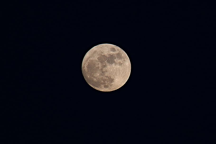 photo of moon, full, moon, star, dark, night, photography, black, stars, astronomy