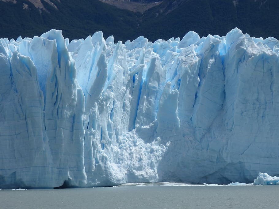 congelado, tundra, corpo, água, dia, geleira Perito Moreno, geleira, gelo, Patagônia, frio