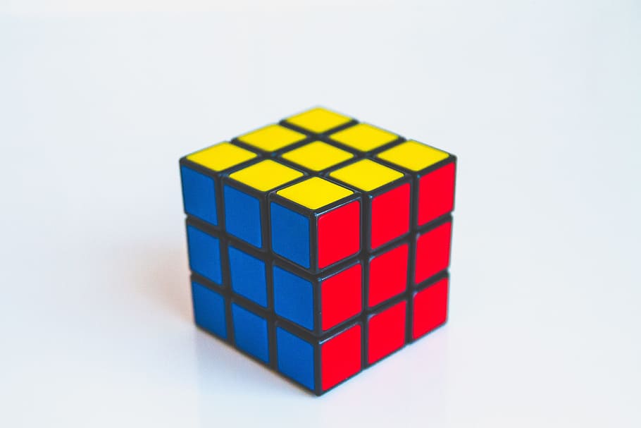 rompecabezas de cubo de rubik, cubo de rubik, rompecabezas, varios, forma, formas, cuadrado, forma de cubo, bloque de juguete, juguete