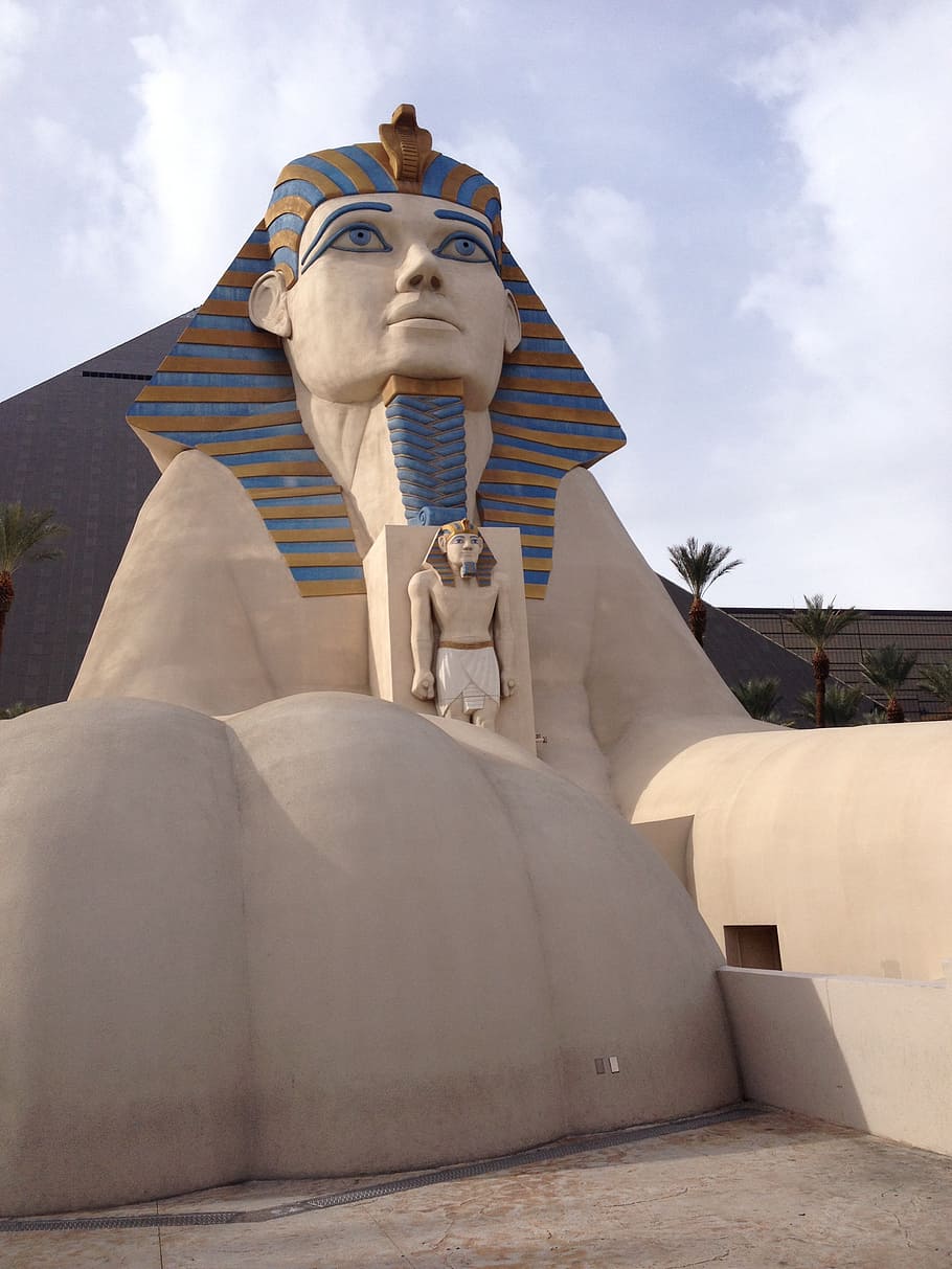 luxor, sphinx, egypt, vegas, monument, sightseeing, trip, sculpture, art and craft, representation