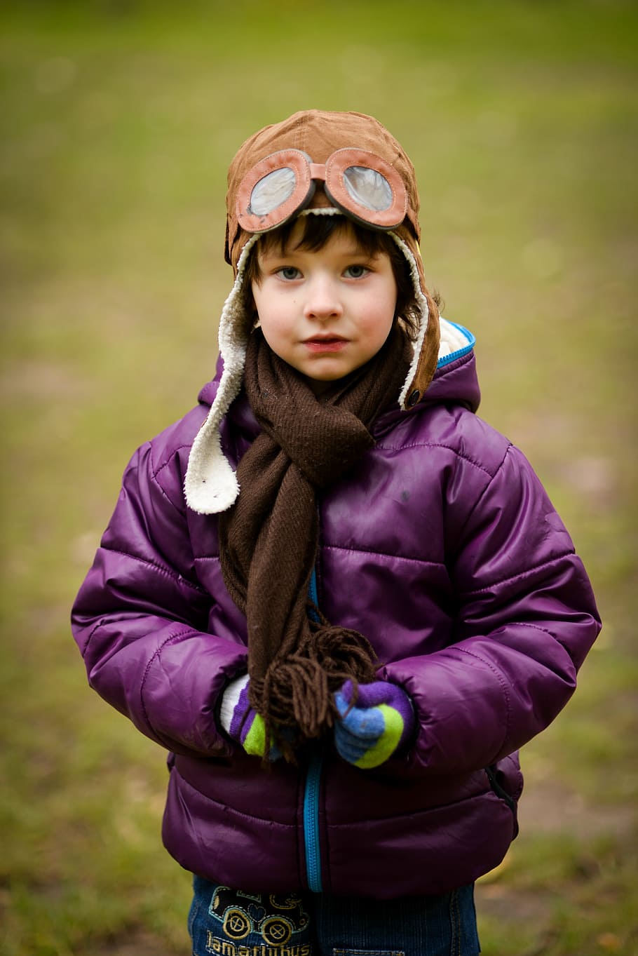 boy, autumn, cap, jacket, baby, park, photographing children, childhood, child, one person